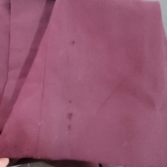 Vintage 90s Purple Wool Super High Rise Pleated  Trouser Casual Pants Size 12 - Picture 12 of 12